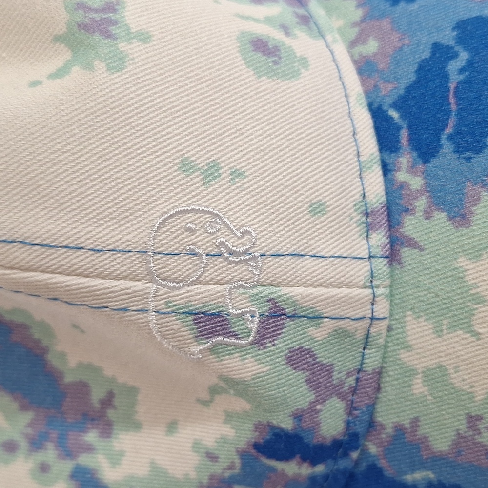 Ivory Ella Blue and Cream Women's Hat - Picture 3 of 8